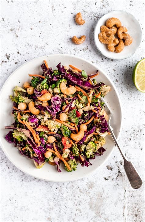 chopped-thai-inspired-broccoli-salad-vegan-gf image