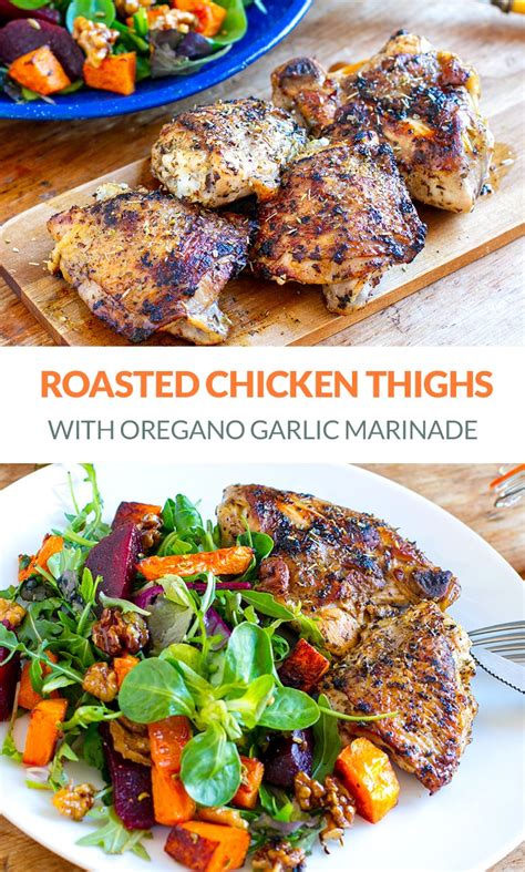 roasted-chicken-thighs-with-oregano-garlic-marinade image