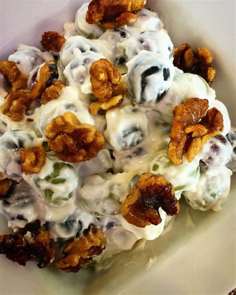 creamy-grape-salad-with-candied-walnuts-my-imperfect-kitchen image