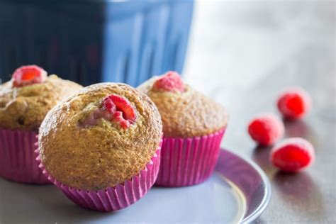 raspberry-bran-muffins-recipe-food-fanatic image