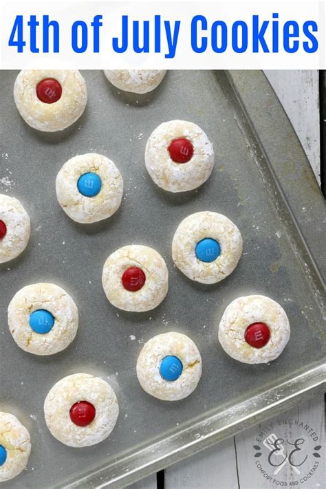 easy-no-bake-4th-of-july-thumbprint-cookies image
