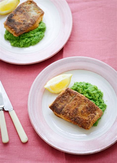 spiced-and-fried-haddock-with-broccoli-puree image