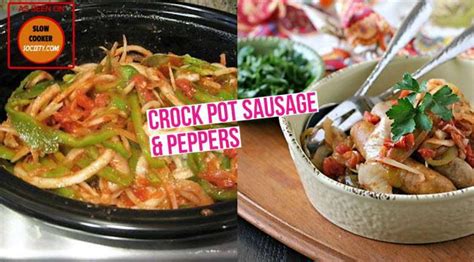 crock-pot-italian-sausage-and-peppers-recipe-slow image