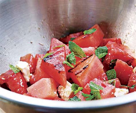 grilled-watermelon-salad-recipe-finecooking image