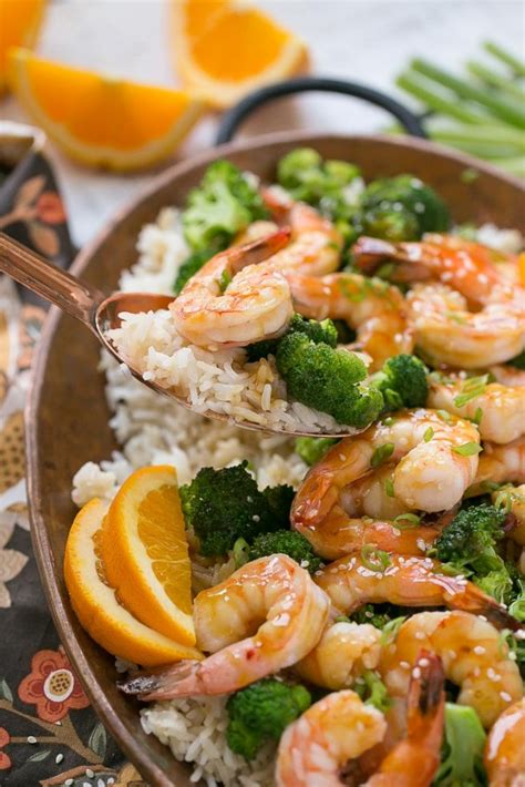 orange-shrimp-and-broccoli-dinner-at image