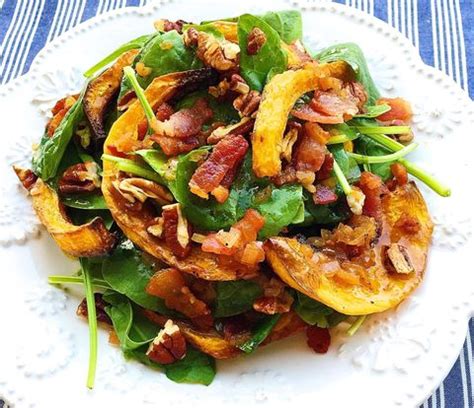 best-crispy-butternut-squash-spinach-salad-with image