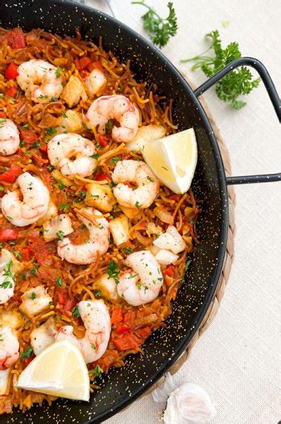 spanish-seafood-pasta-easy-paella-style-pasta image