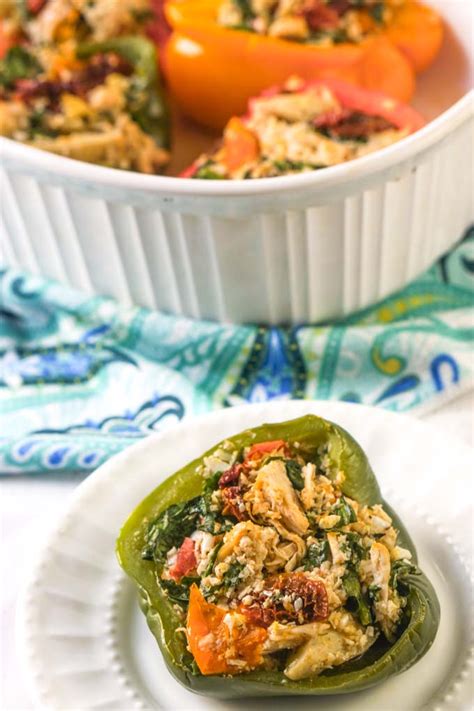 mediterranean-chicken-stuffed-bell-peppers-my-life image
