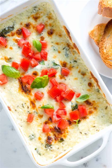 tomato-basil-baked-cheese-dip-recipe-inspired-taste image