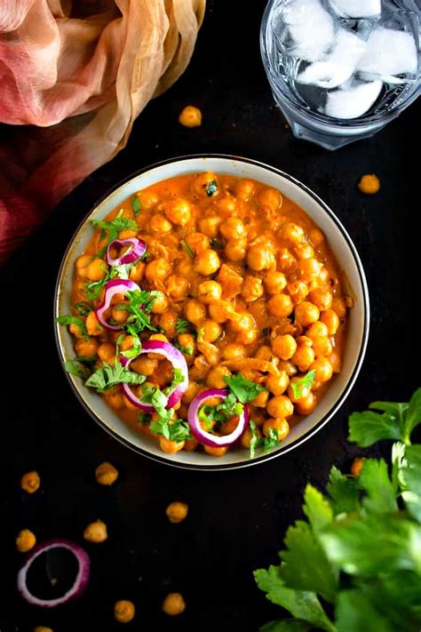 indian-butter-chickpeas-video-nish-kitchen image