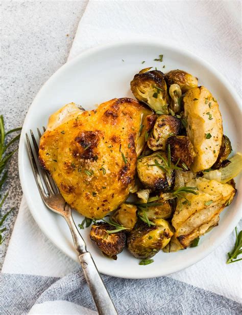 rosemary-chicken-thighs-one-pan-healthy image