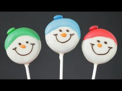 snowman-oreo-cookie-pops-youtube image