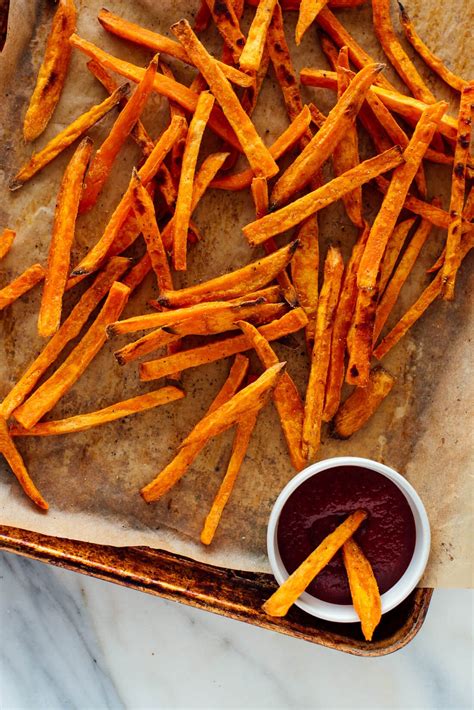 crispy-baked-sweet-potato-fries-cookie-and-kate image