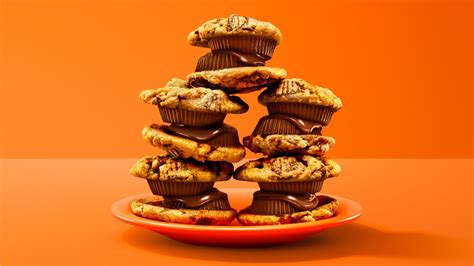 reeses-peanut-butter-cup-sandwich-cookies-hersheyland image
