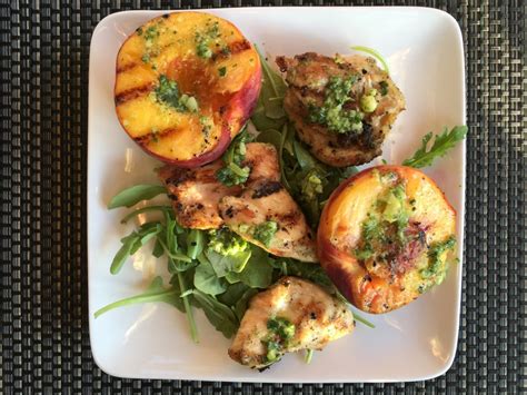 3-ingredient-pesto-grilled-chicken-with-peaches-home image