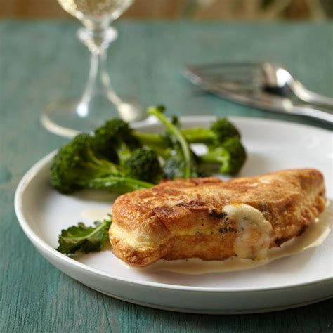 cheese-stuffed-chicken-cutlets-with-mustard-sauce image