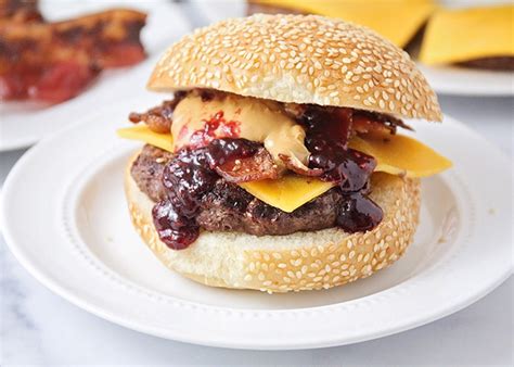 peanut-butter-and-jelly-bacon-cheeseburgers image