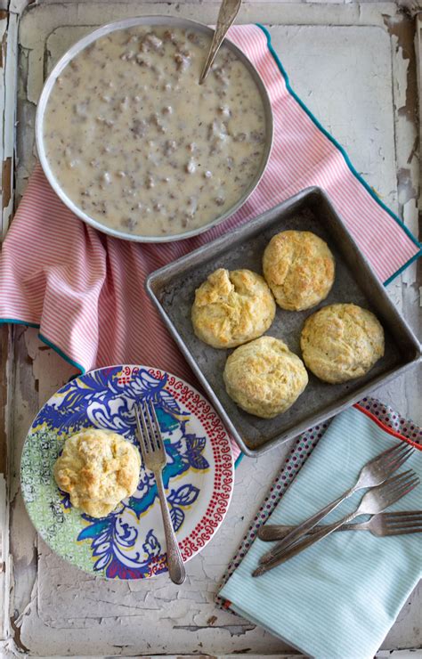 biscuits-and-sausage-gravy-recipe-a-bountiful-kitchen image