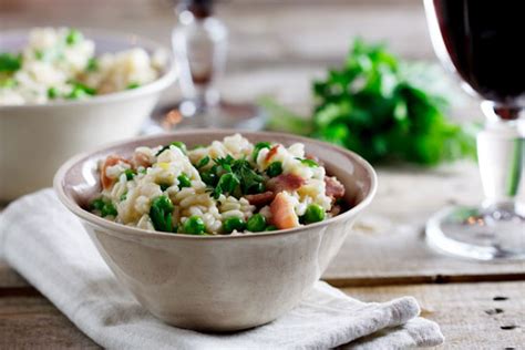 risotto-with-peas-bacon-risi-e-bisi-simply-delicious image