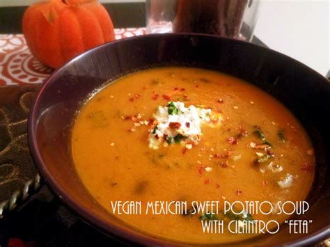 vegan-mexican-sweet-potato-soup-cilantro-feta image