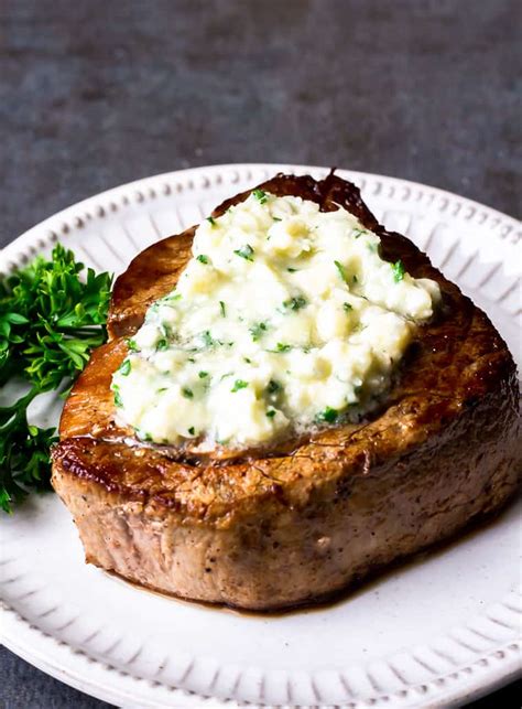 herbed-gorgonzola-steak-butter-recipe-delicious image