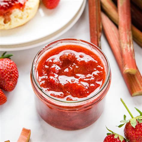 strawberry-rhubarb-freezer-jam-the-busy-baker image