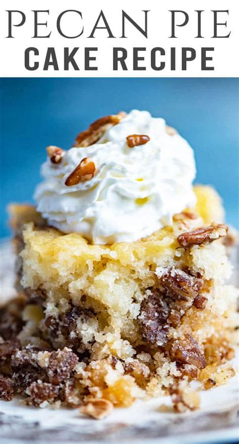 pecan-pie-cake-recipe-with-sugary-nut-topping-and image