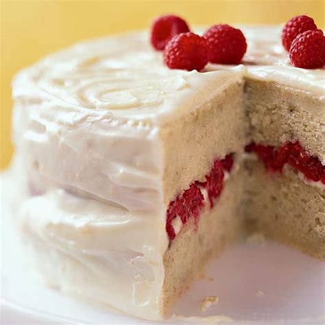 banana-raspberry-cake-with-lemon-frosting image