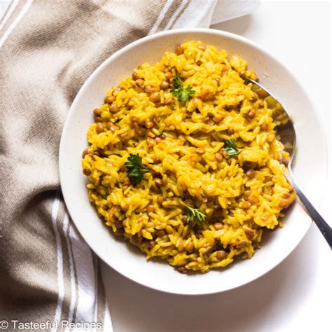 quick-caribbean-yellow-rice-and-peas-tasteeful image