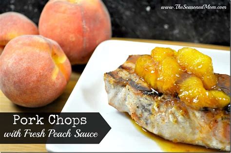 pan-fried-pork-chops-with-peach-sauce-the image
