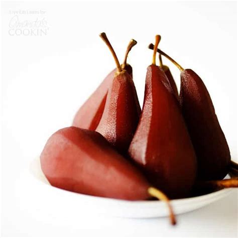 red-wine-stewed-pears-delicious-recipes-easy image