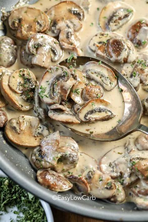 creamy-dijon-mushroom-sauce-easy-low-carb image
