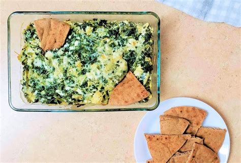 baked-hot-spinach-and-artichoke-dip-recipe-the-leaf image