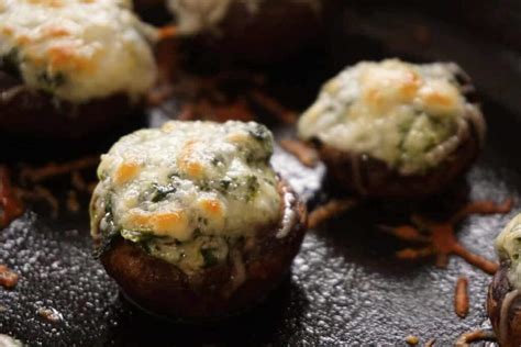 spinach-stuffed-mushrooms-low-carb-quick image