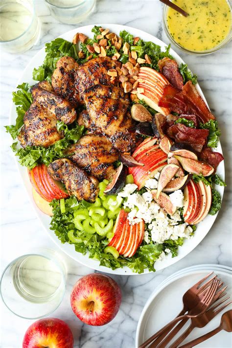 chicken-harvest-salad-recipe-damn-delicious image