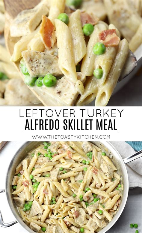 leftover-turkey-alfredo-skillet-meal-the-toasty-kitchen image