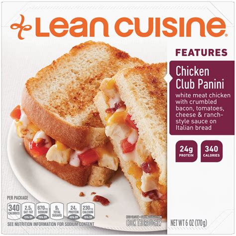 chicken-club-panini-frozen-meal-official-lean-cuisine image