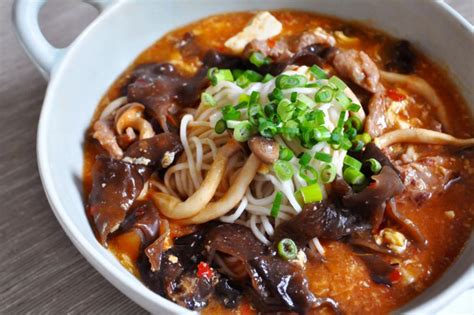 easy-hot-and-sour-soup-with-shanghai-noodles-food-network image