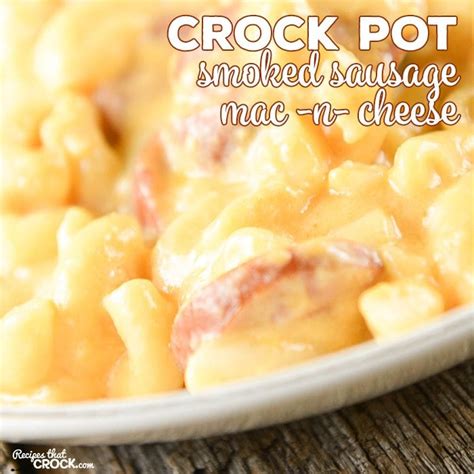 crock-pot-smoked-sausage-mac-n-cheese image