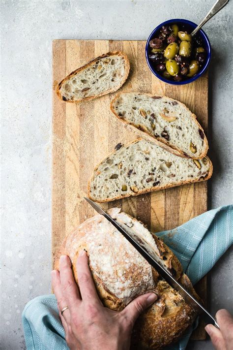 crusty-homemade-mediterranean-olive-bread-foodness image