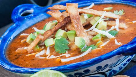 chicken-tortilla-soup-with-avocado-and-lime image