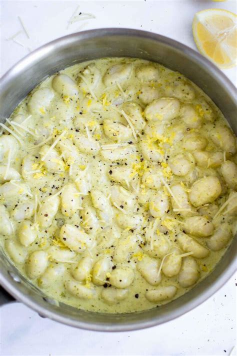 creamy-pesto-gnocchi-with-lemon-get-on-my-plate image