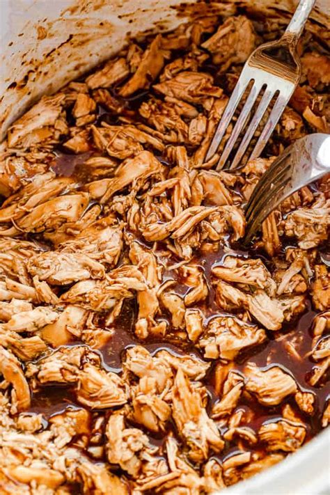 slow-cooker-shredded-bbq-chicken-easy-weeknight image