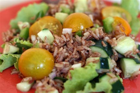 too-hot-to-cook-almost-no-cook-harvest-red-rice-salad image