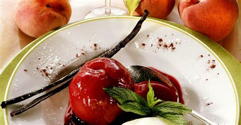 poached-peaches-in-spiced-port-wine-recipe-eat image