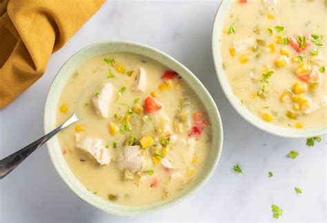 easy-crock-pot-chicken-and-corn-chowder-the-spruce image