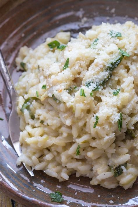 an-easy-fresh-zucchini-herb-risotto-authentic-italian image