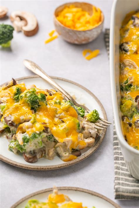easy-homemade-low-carb-chicken-broccoli-casserole image