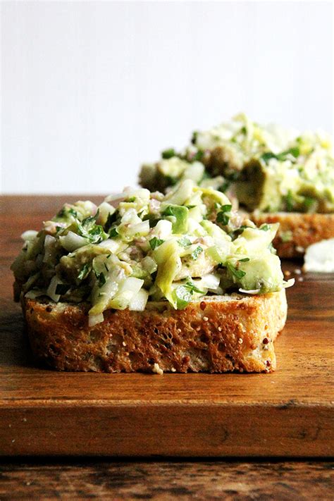 smoked-trout-and-avocado-salad-toasts-alexandras image