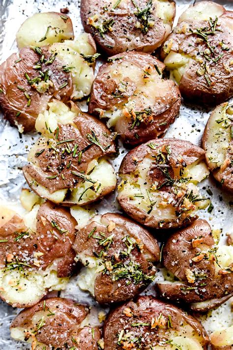 rosemary-garlic-butter-smashed-potatoes image